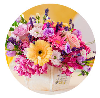 Birthday Flowers Chase Cross